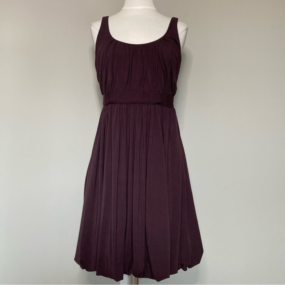 Laundry by Shelli Segal Brown Bubble Hem Tank Cocktail Dress, size XS